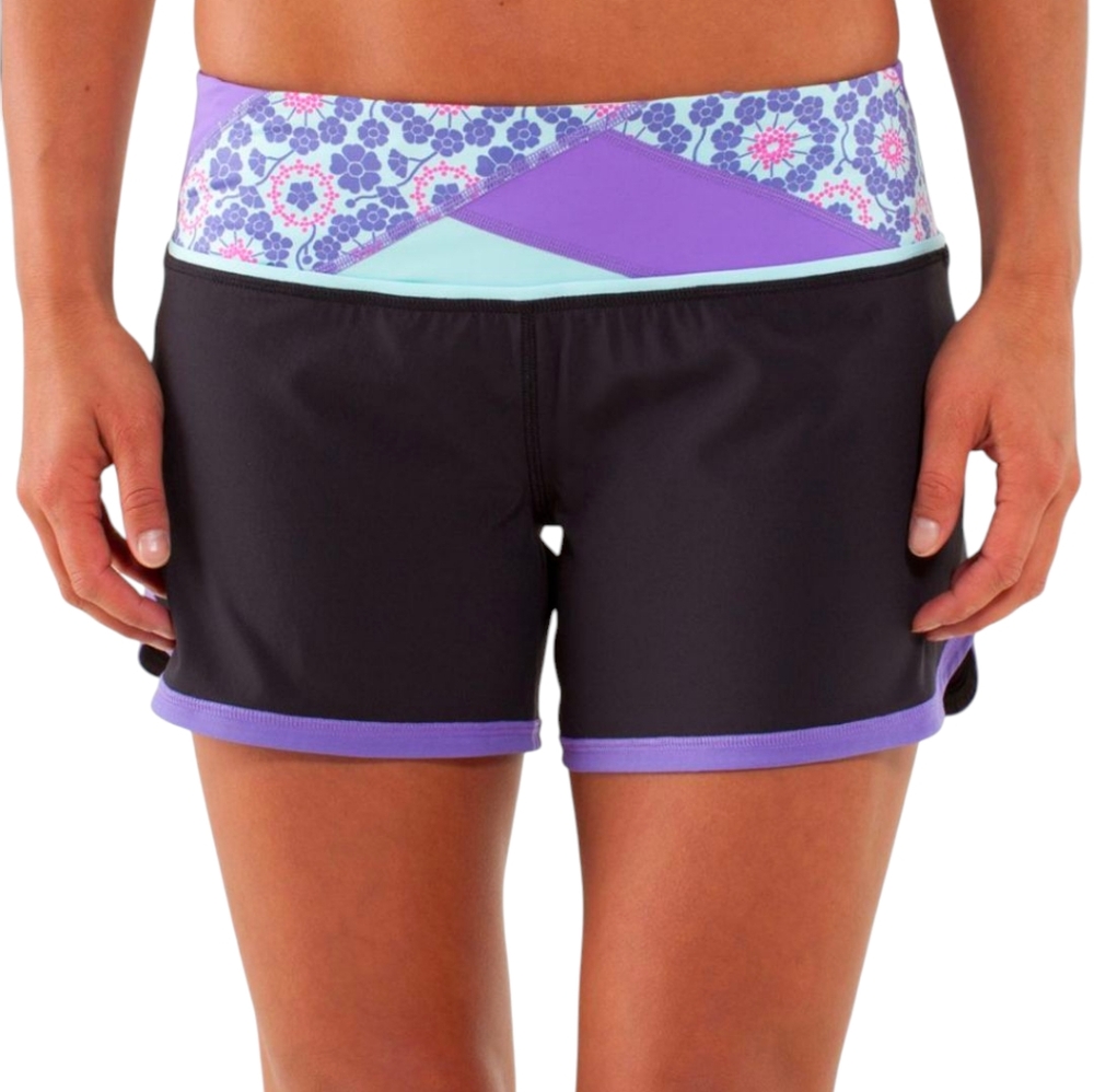 Lululemon Groovy Run Short | Size 10 | Floral Waistband Swift Fabric